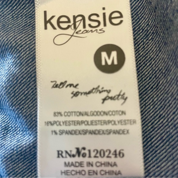Kensie Jeans jacket-size medium. - Picture 6 of 7